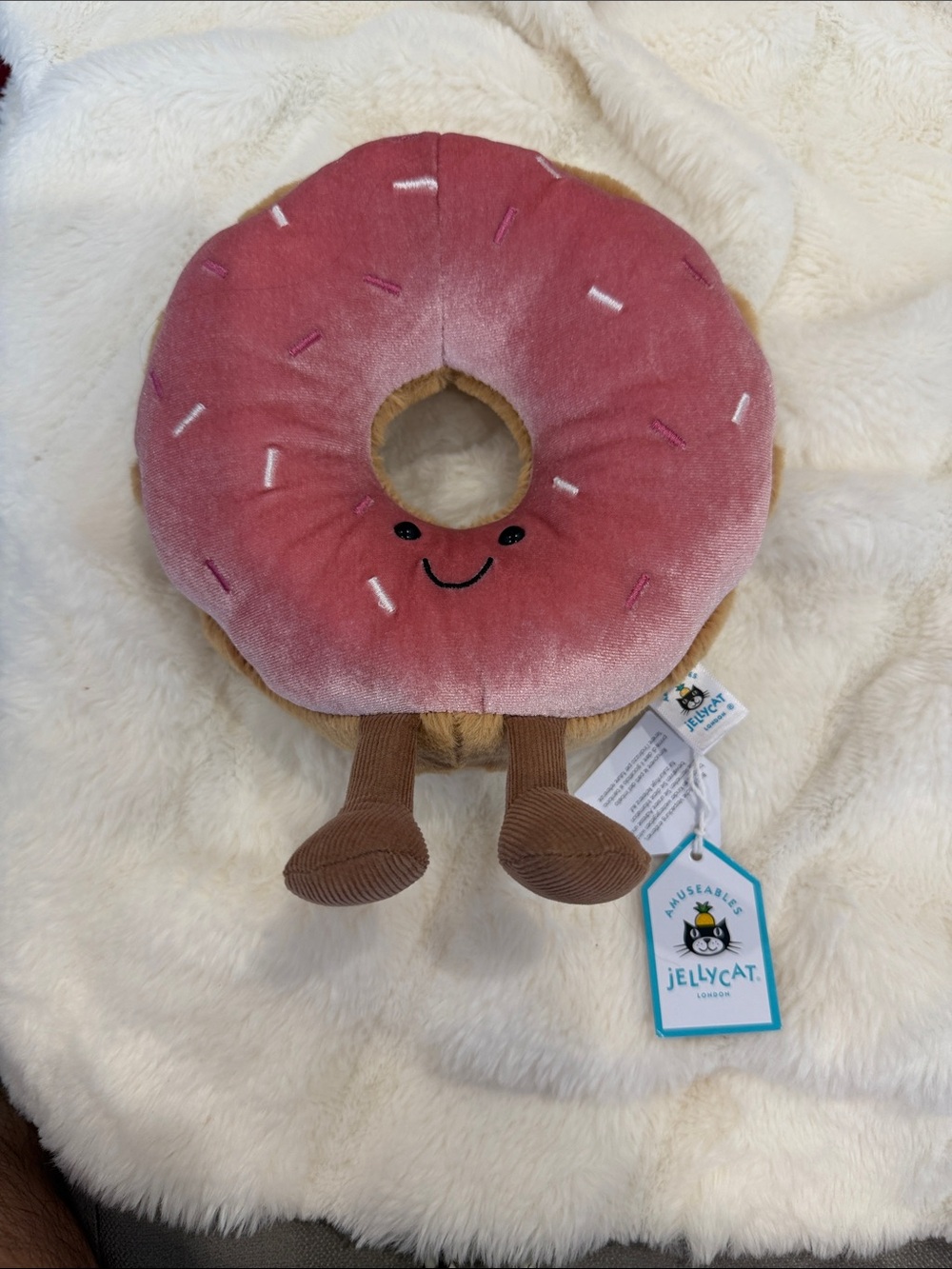 Limited edition Jellycat pink donut